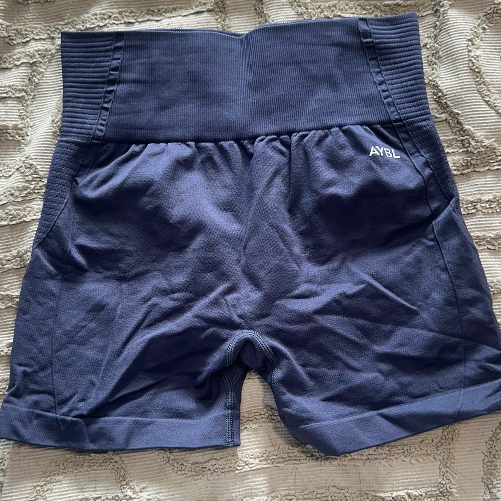 AYBL Women's Deep Blue High-Waisted Shorts
